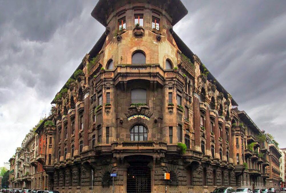 Gargoyle e Liberty: Palazzo Berri-Meregalli