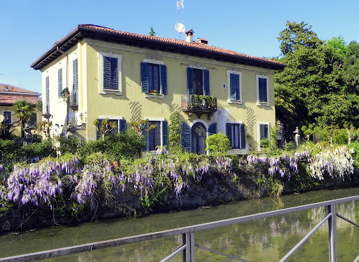 Naviglio Martesana: villa De Ponti in una vecchia foto