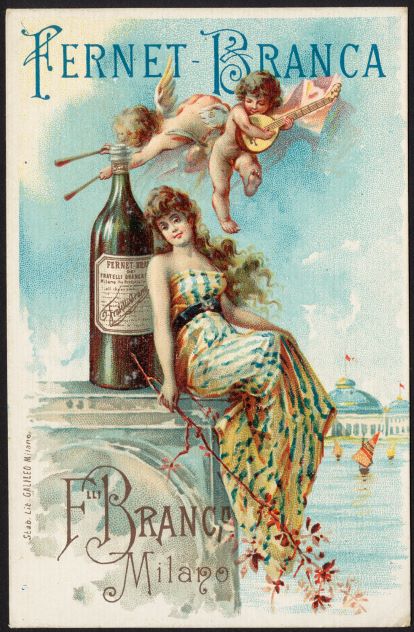 Poster pubblicitario del Fernet Branca