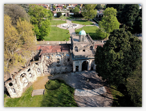 giardino villa Litta Borromeo dall'alto