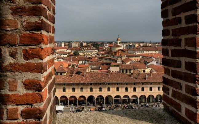 Vigevano dalla torre del Bramante